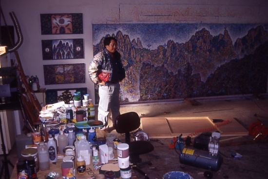신장식 〈금강산〉(1996 인데코갤러리) — 작품 제작 과정·설치 풍경 (1996)