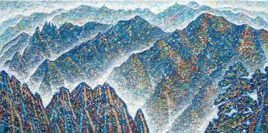 금강산의 빛 - 만물상
