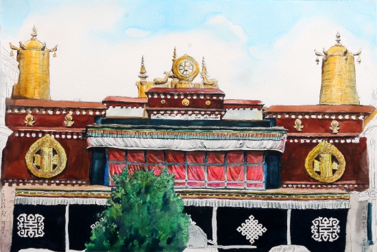 조캉사원 지붕