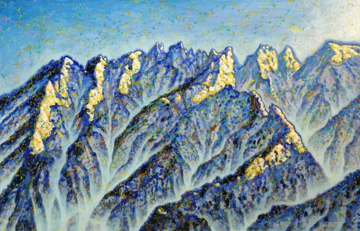 1월 금강산 천화대의 빛