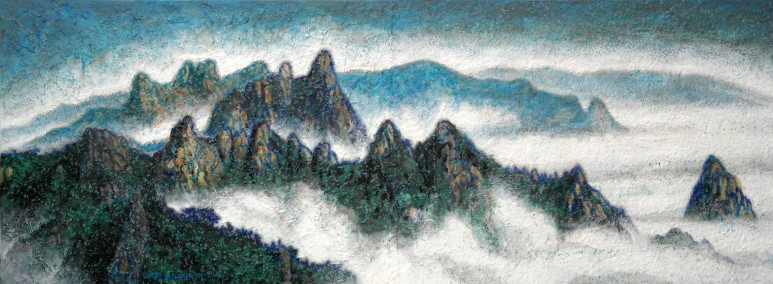 백두대간 설악산 천화대의 운해